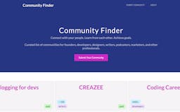 Community Finder media 1
