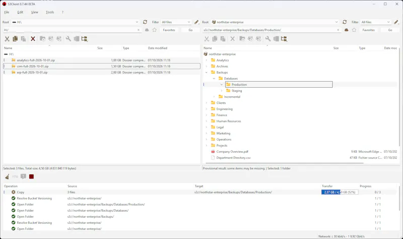 S3Client screenshot 1