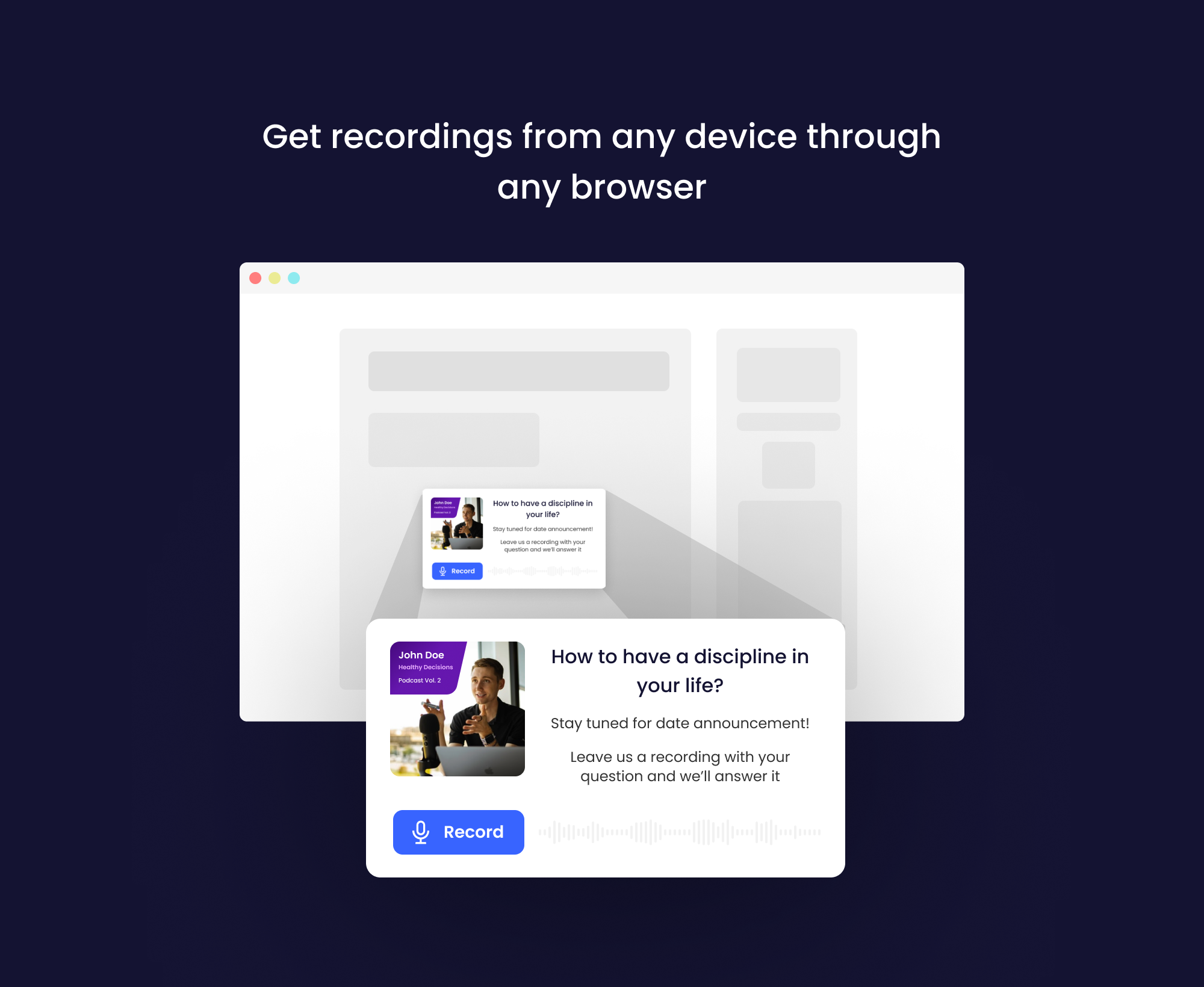 Voiiice.io - 팟 캐스터를위한 도구 미디어 2