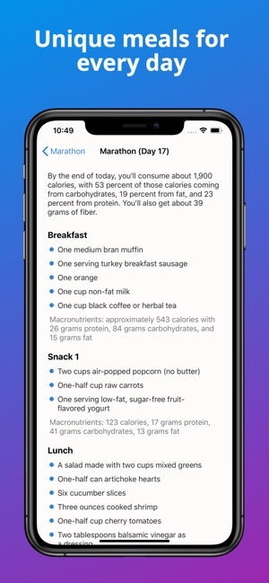 Healthy food marathon gallery image