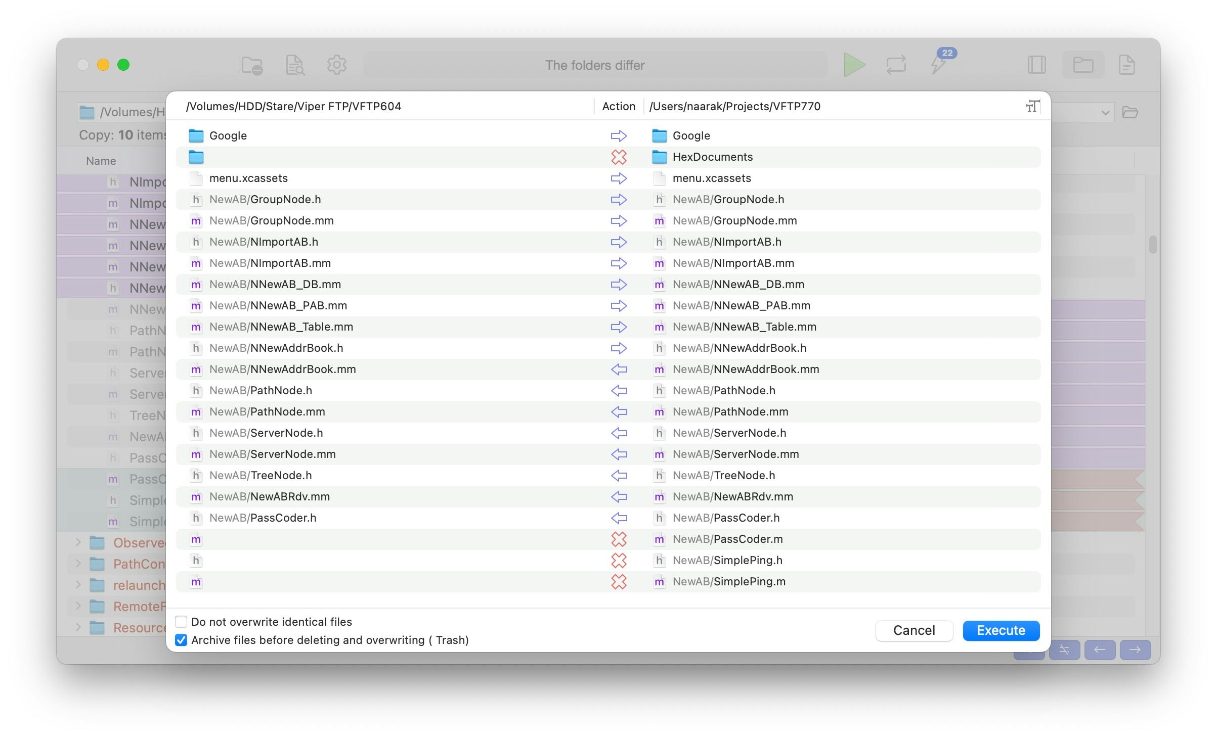 Media Direqual - Bandingkan folder Mac dengan Direqual 6