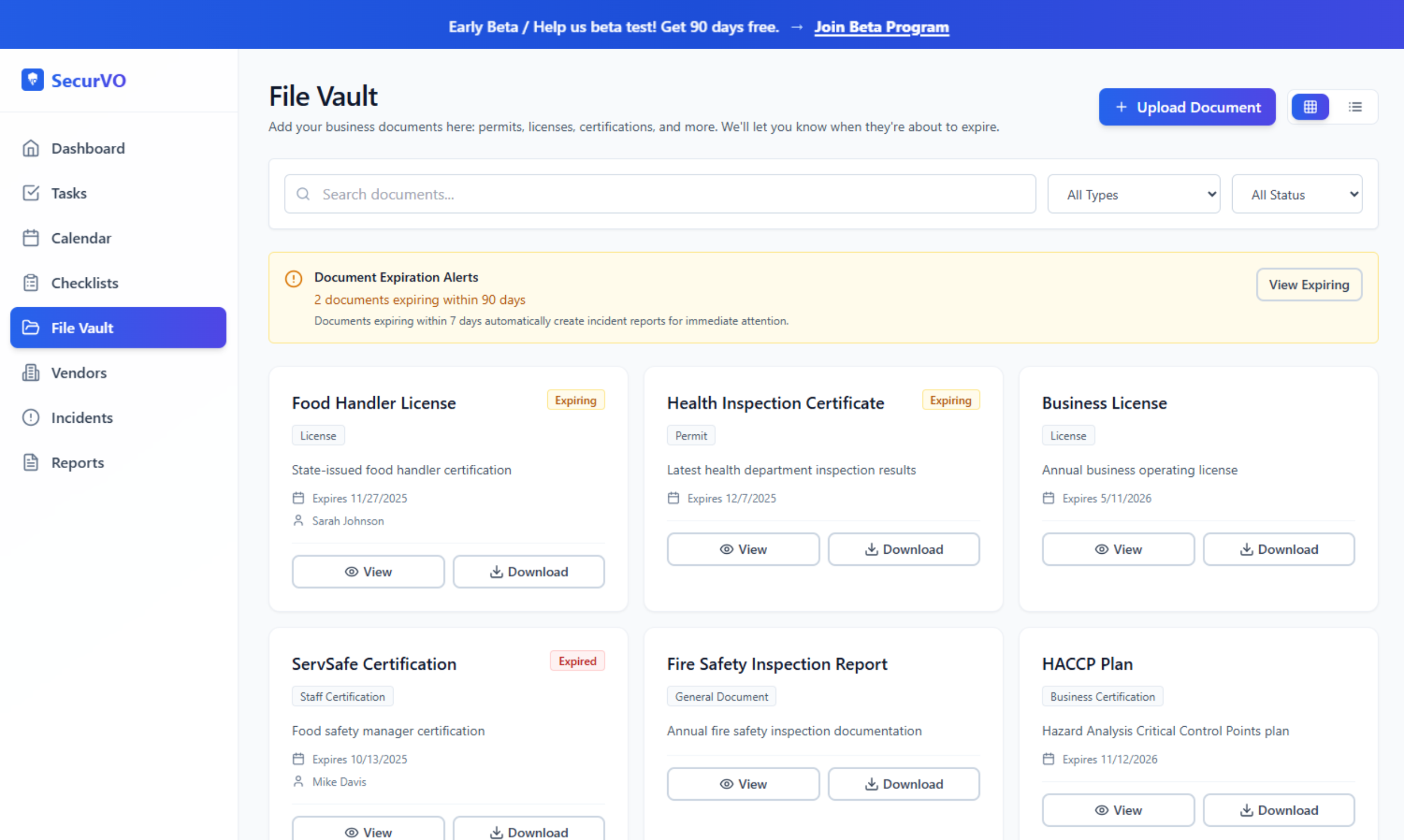 SecurVO - Your Business Command Center - Screenshot 3 preview