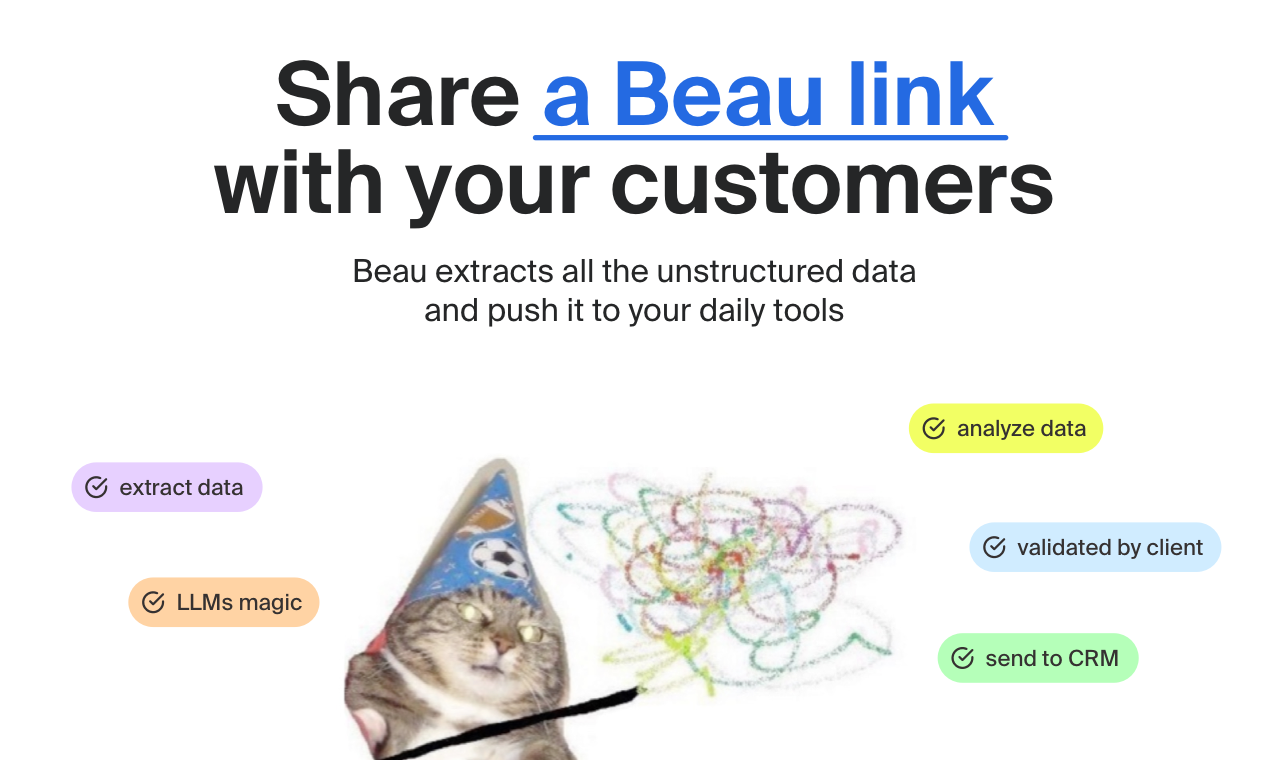 Beau Workflows - Customer facing workflows to handle unstructured data media 4