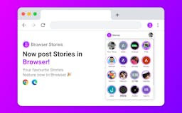 Stories in browser media 1