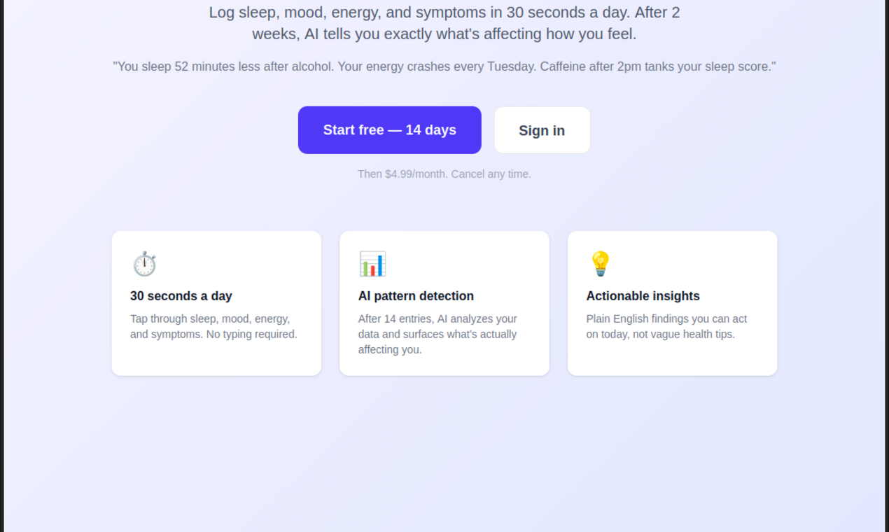 DailyPulse - Main product screenshot demonstrating key features and user interface
