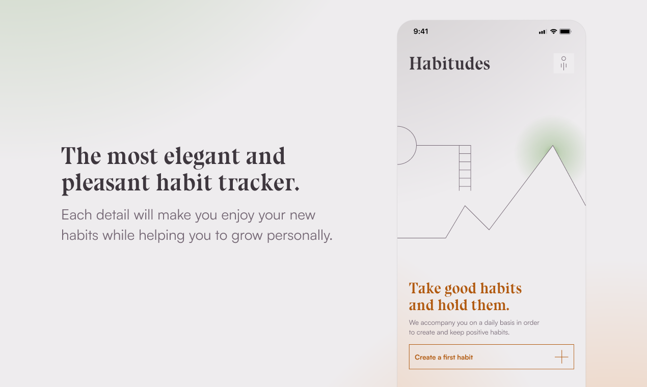 startuptile Habitudes - Elegant Habit Monitoring App-A pretty companion to help you build your next great habits