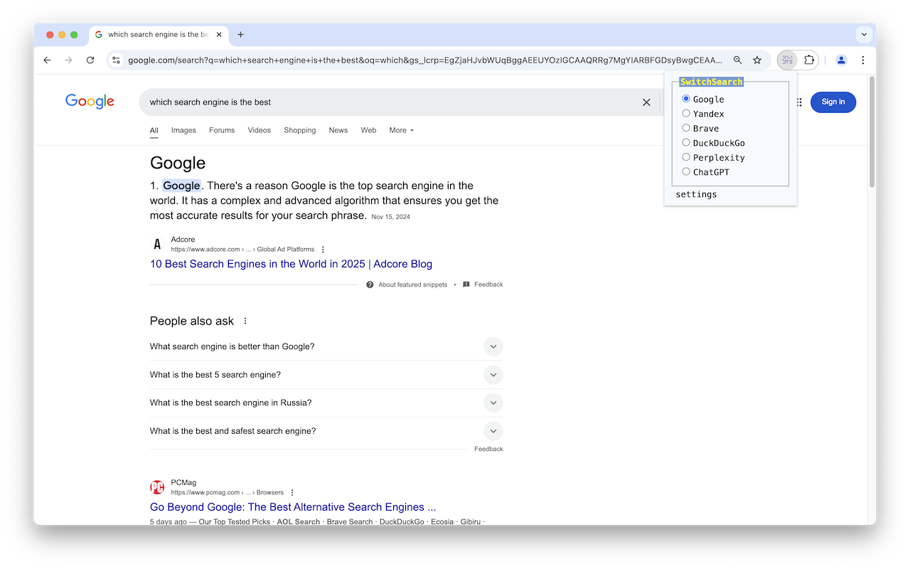 SwitchSearch gallery image