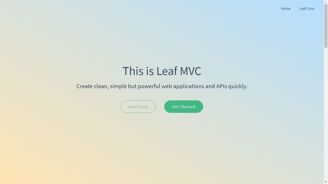 Leaf PHP MVC Framework Image