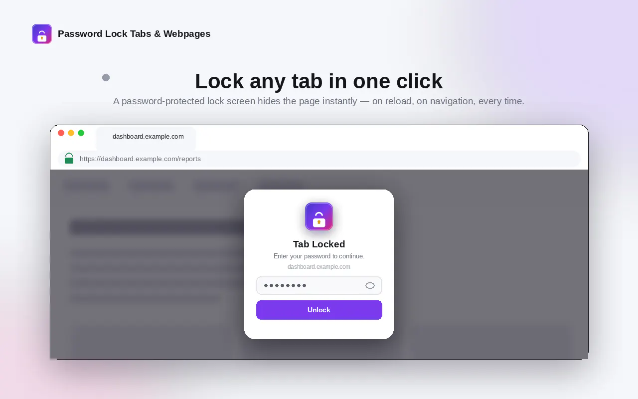 Password Lock Tabs & Webpages gallery image