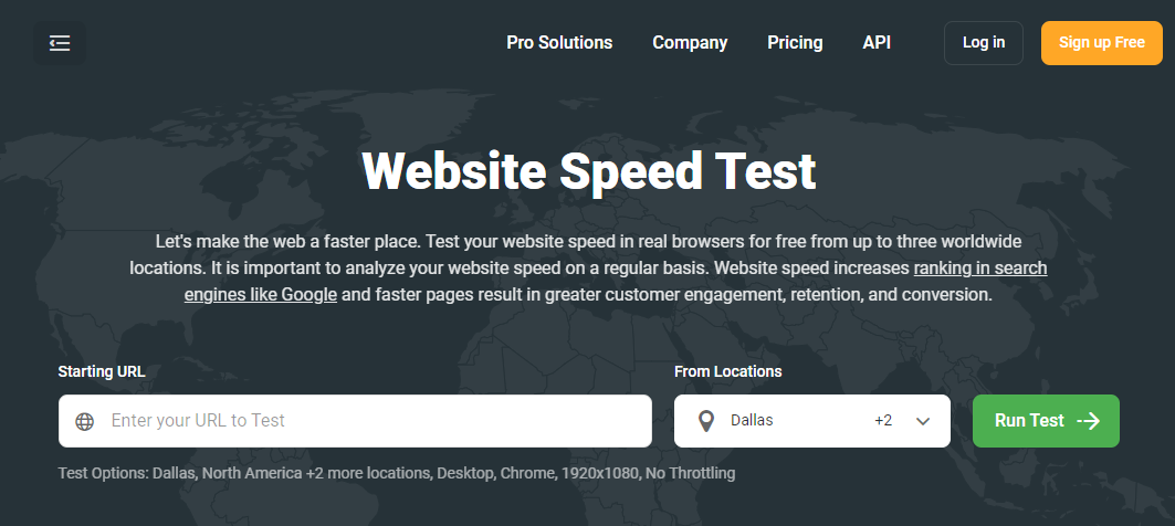 Website Speed Test