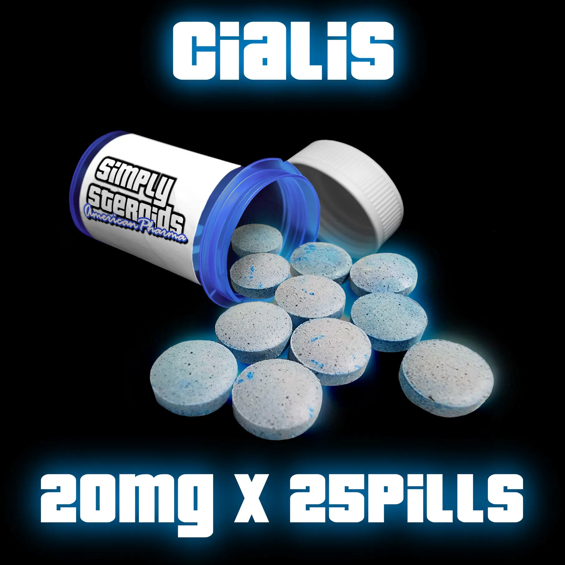 Cialis 20mg x 25 Pills – USA