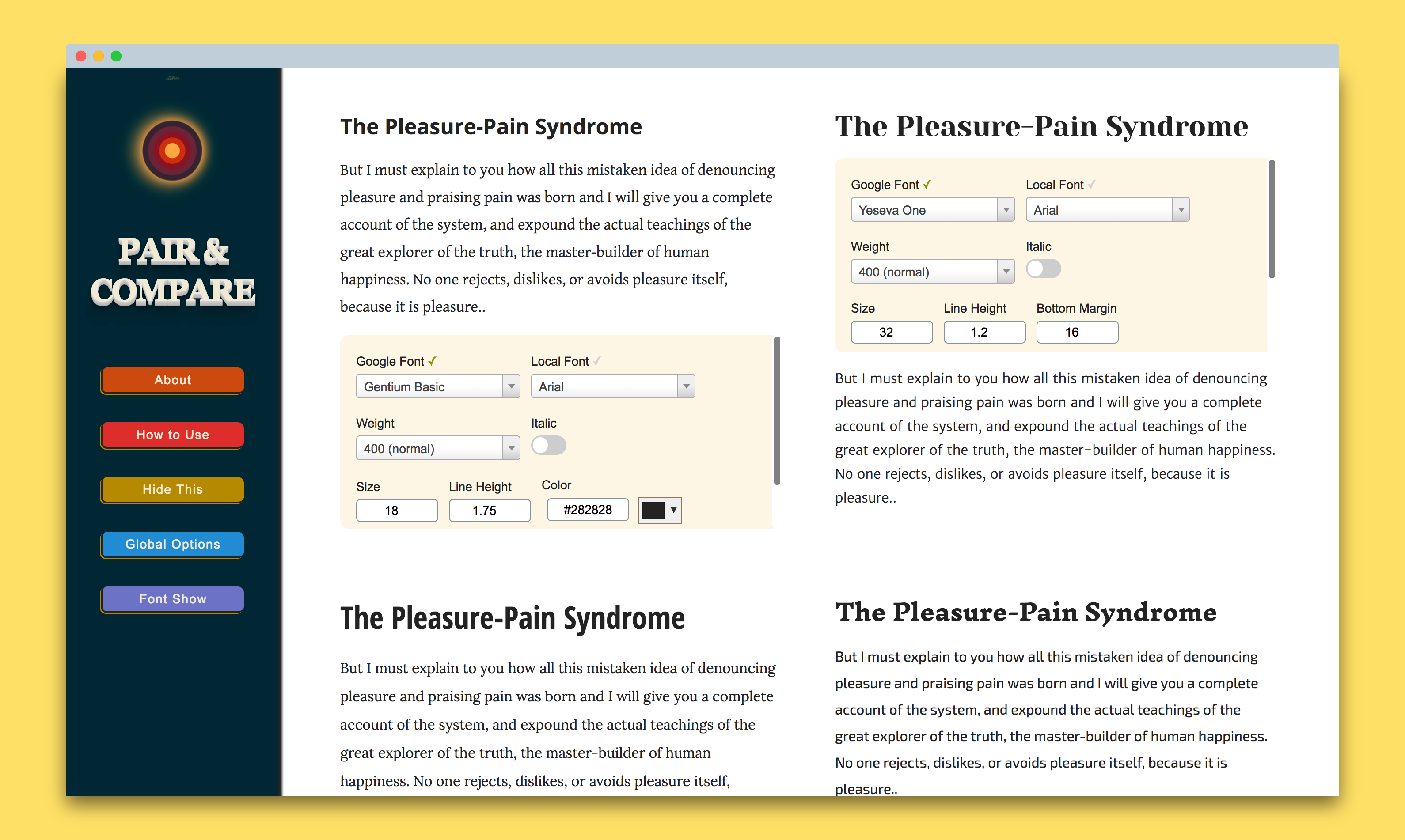 Pair & Compare gallery image