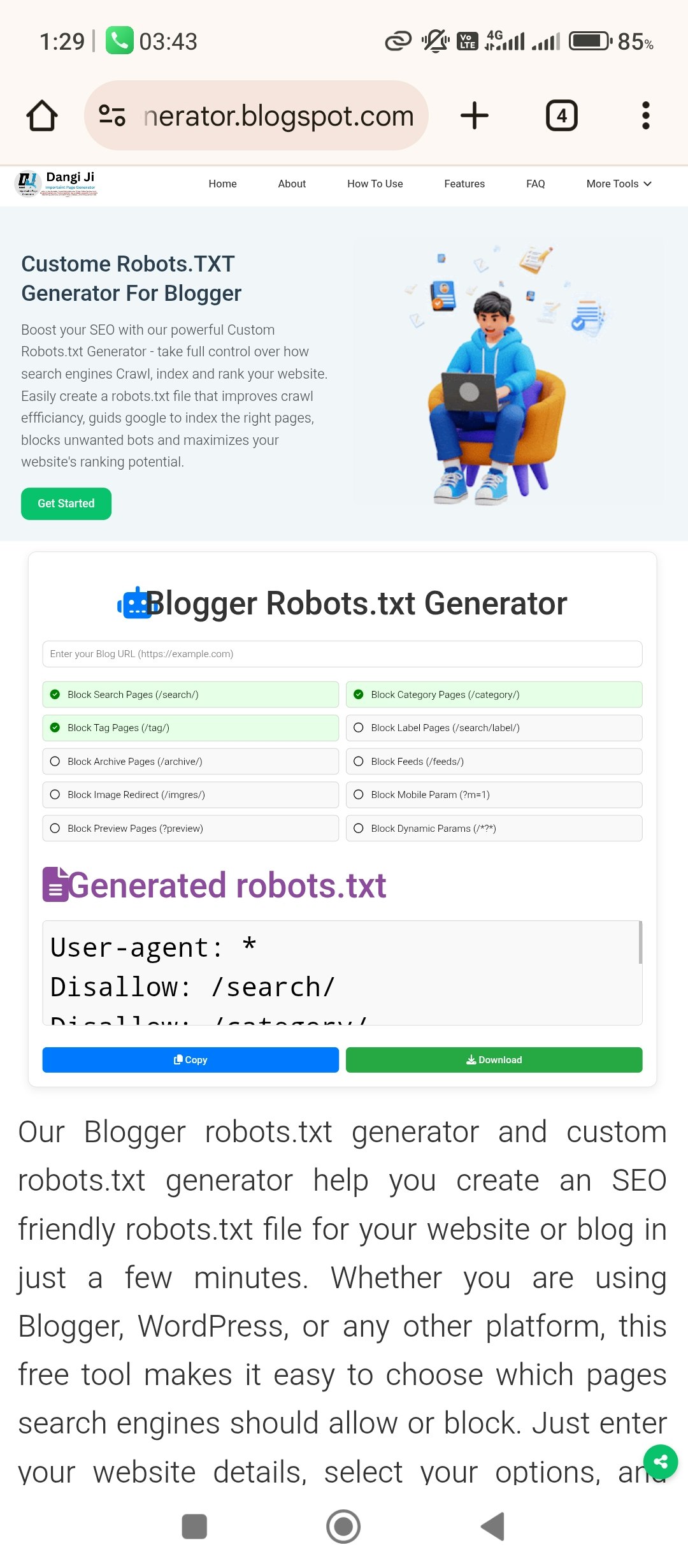 Generatore di robot.txt personalizzato per blogger - Aumenta il tuo SEO con il nostro potente generatore personalizzato. media 2