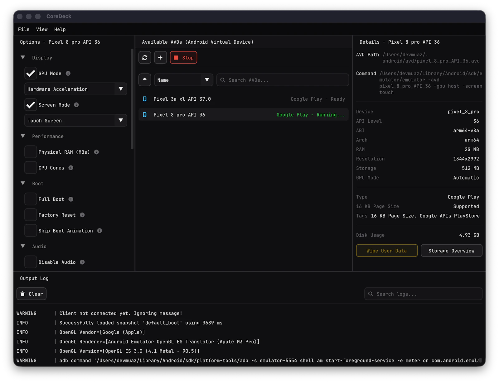 CoreDeck screenshot 2