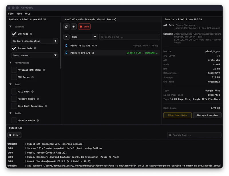 CoreDeck screenshot 2