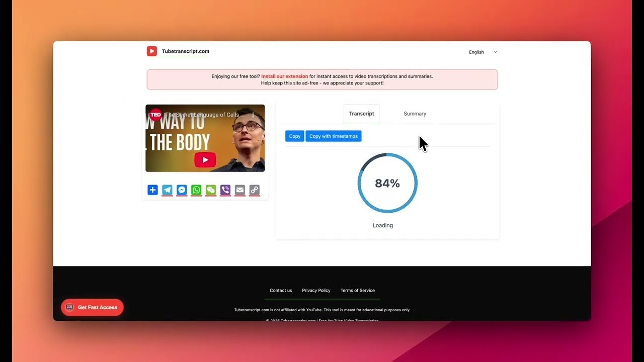 Tubetranscript gallery image