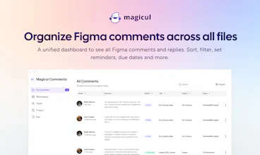 Figma Comment Organizer by Magicul gallery image