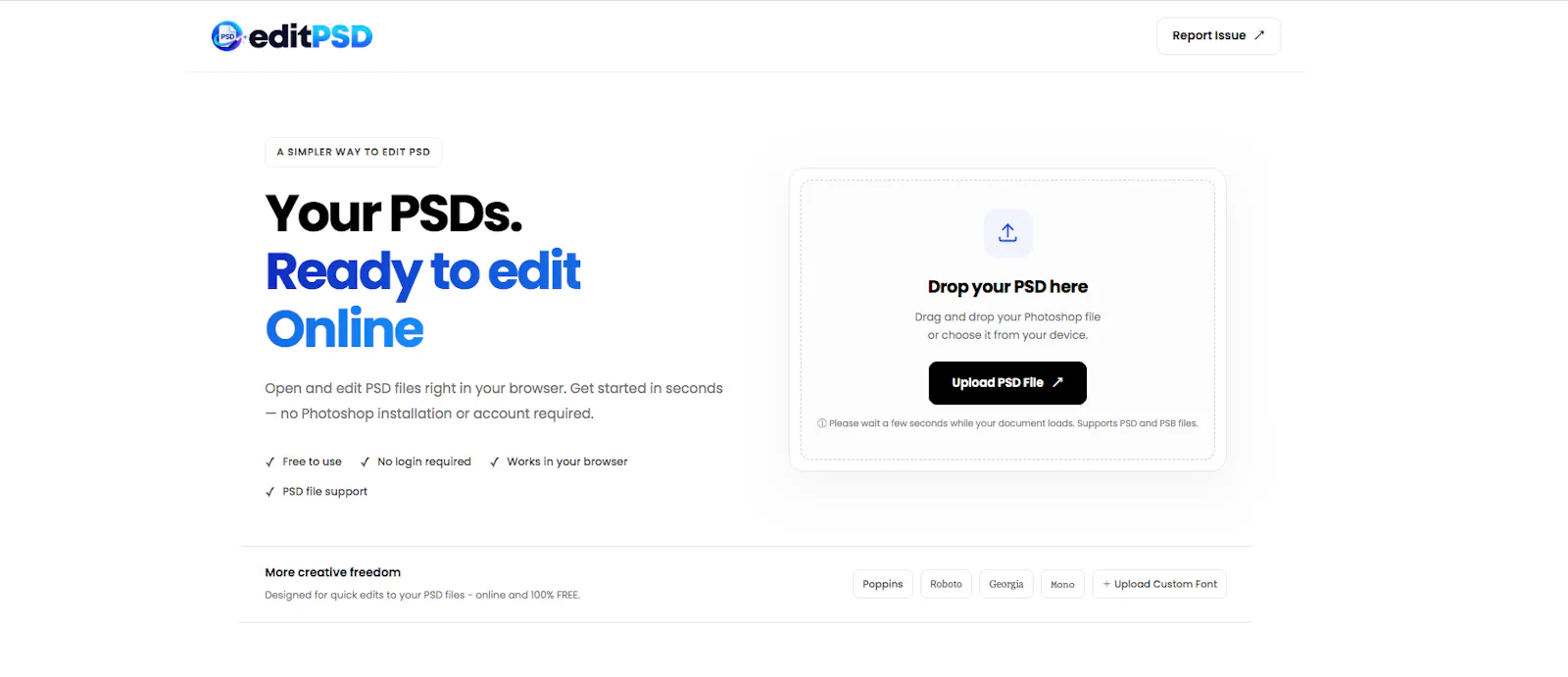 editPSD.net screenshot 1
