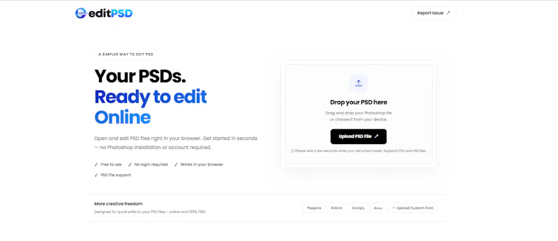 editPSD.net screenshot 1