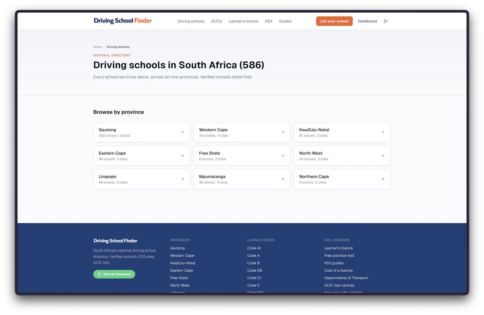 Driving School Finder screenshot 2