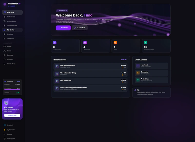 SalesHookAI screenshot 2