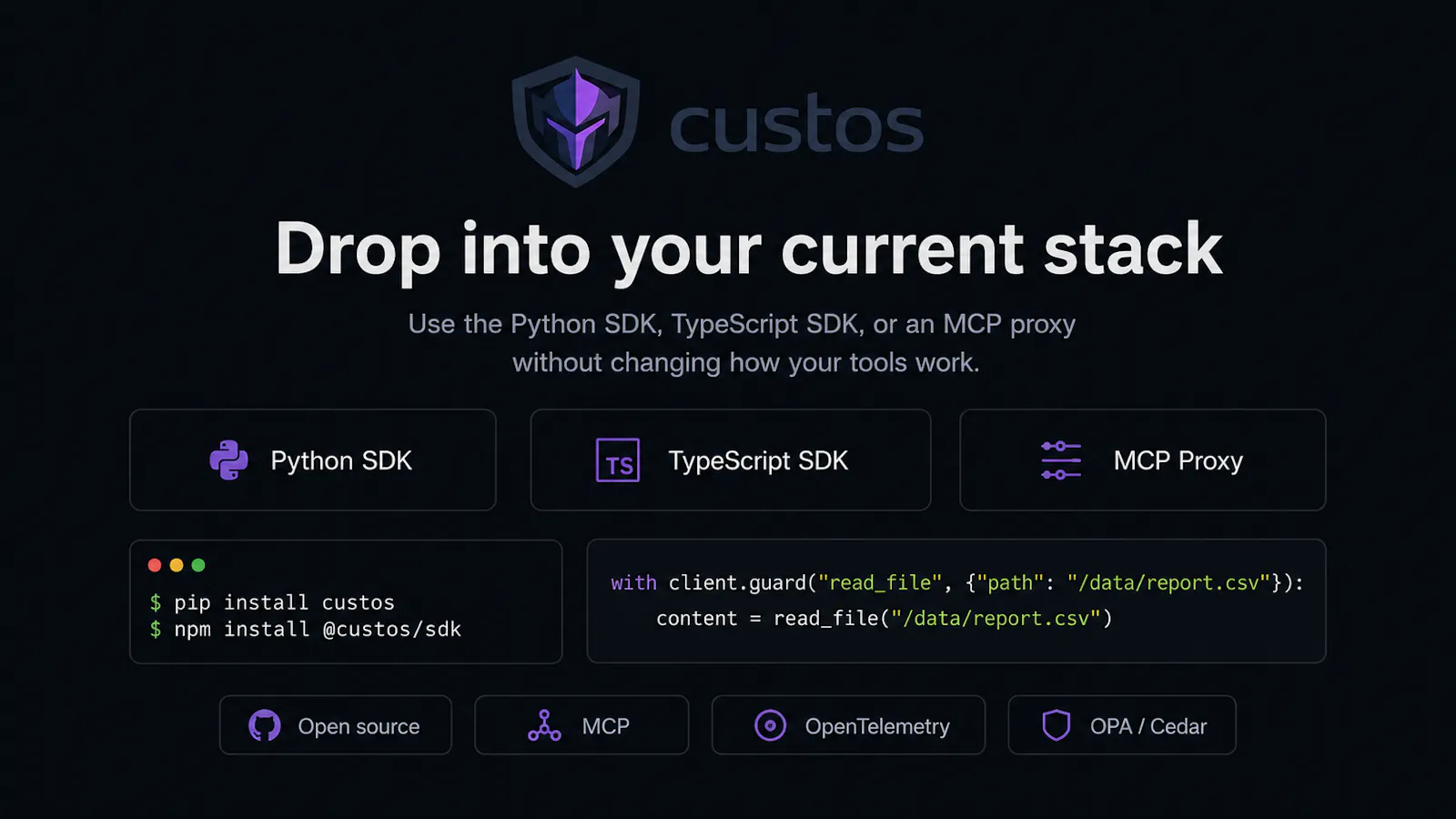 Custos — The bouncer for your AI agents screenshot 5