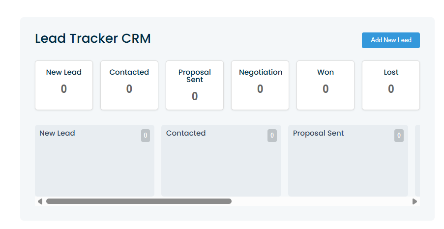 Simple Lead Tracker CRM Tool gallery image