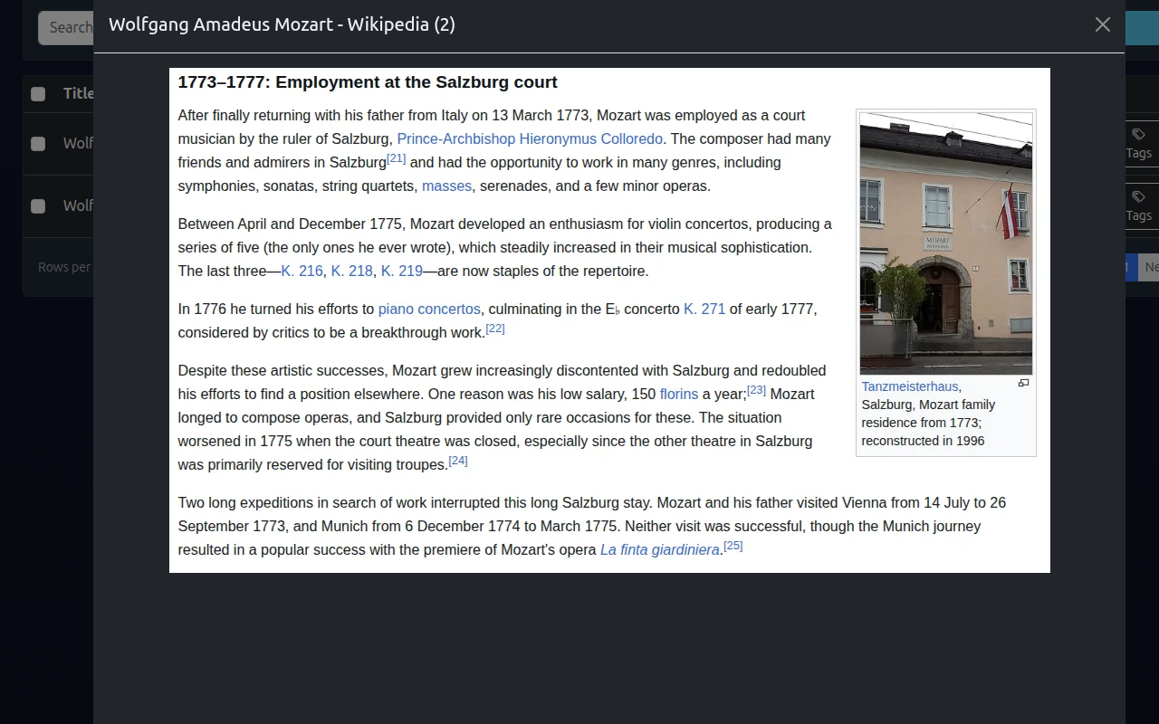 Save Webpages, Search Screenshots gallery image