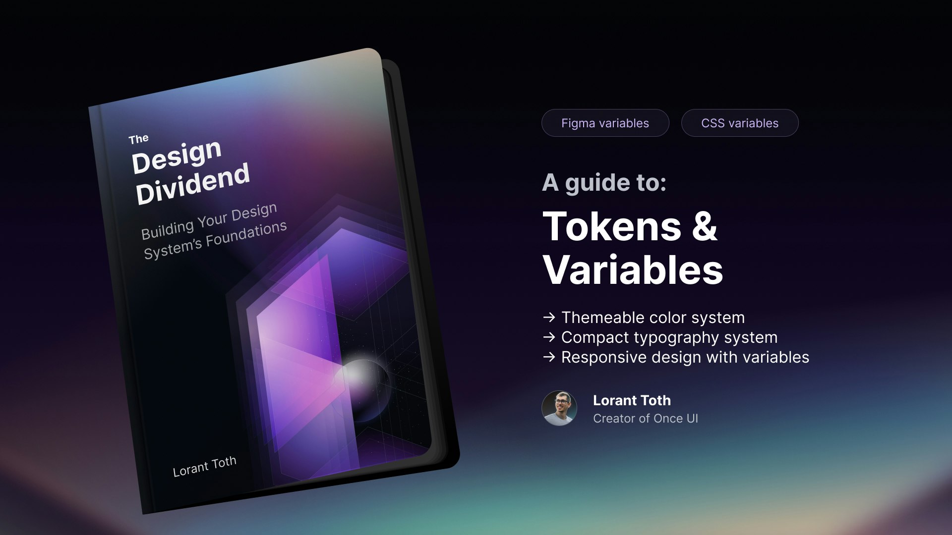 Mídia 1 de O dividendo do design - Um guia para tokens e variáveis
