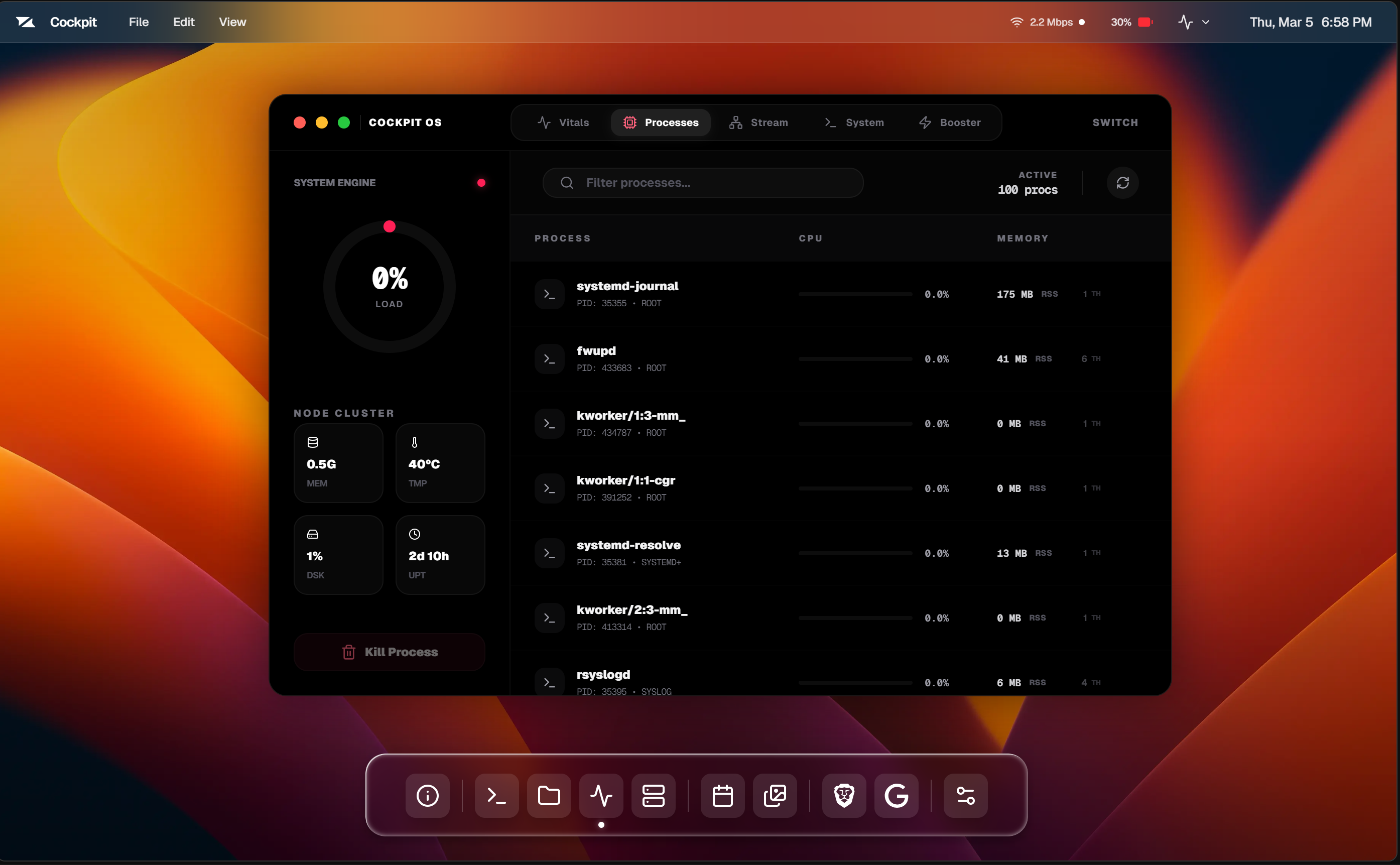 Cockpit - Screenshot 3 showing product features and functionality
