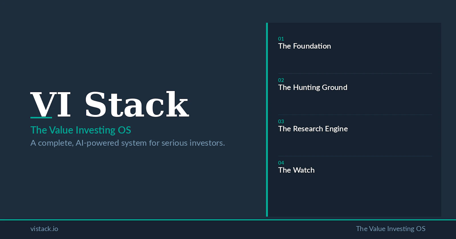 VI Stack; Systematic Value investing  screenshot 1