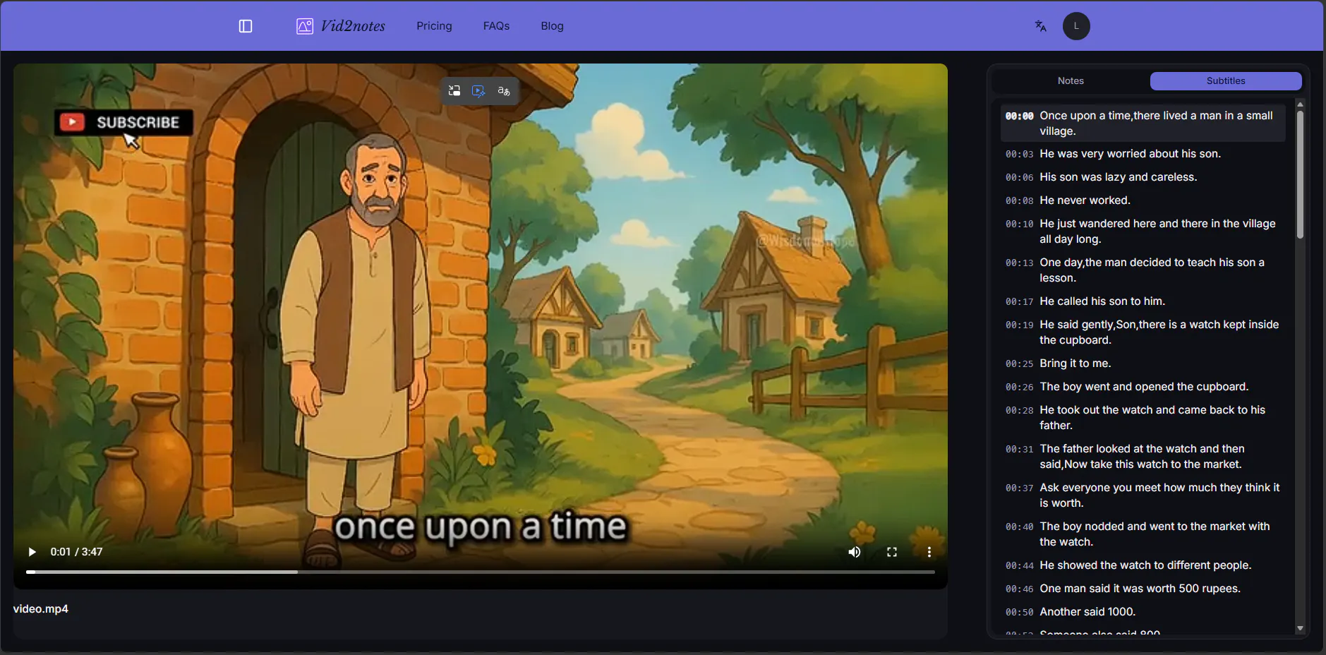 Vid2notes gallery image