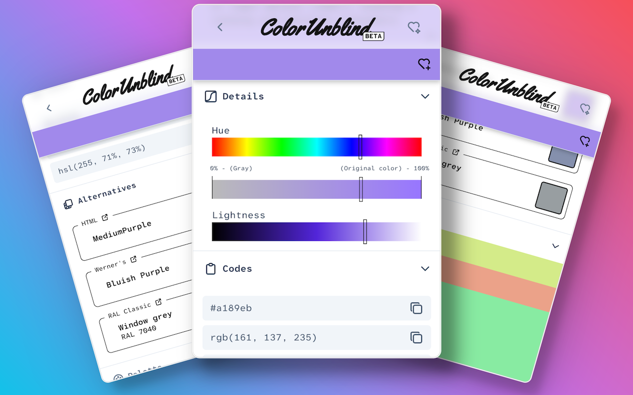 ColorUnblind, See colors through words gallery image
