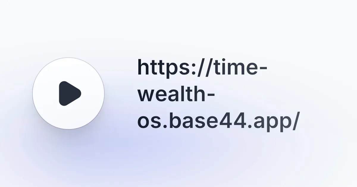 Time Wealth OS gallery image