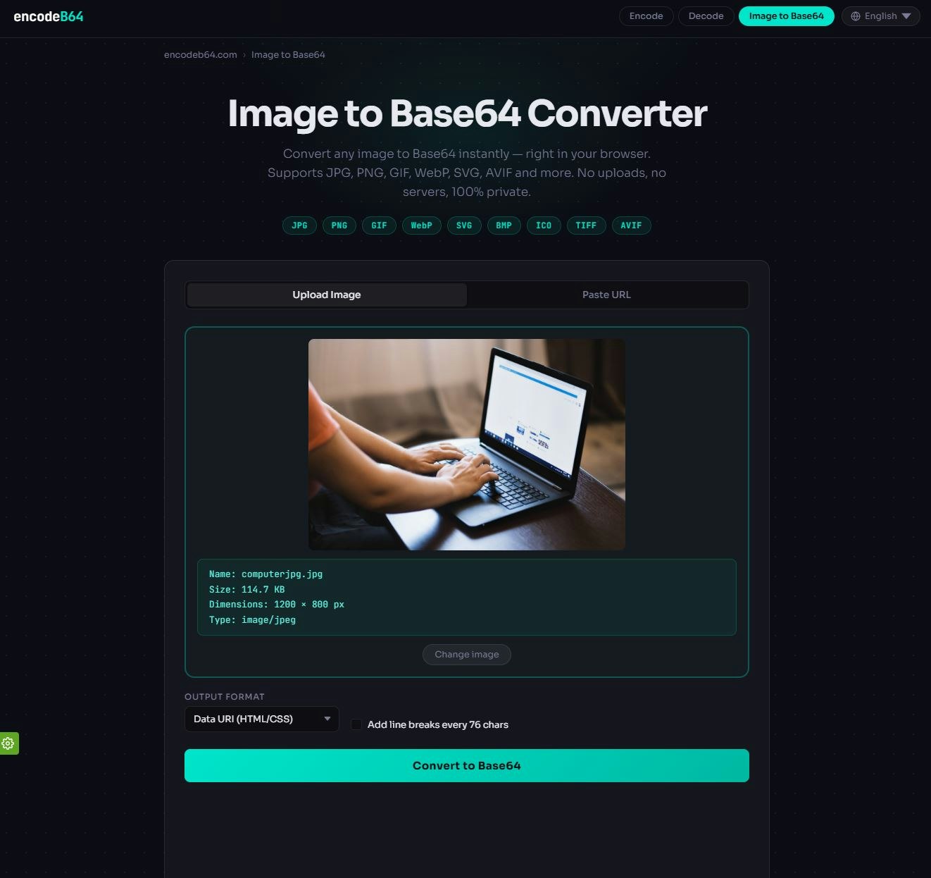encodeB64 gallery image