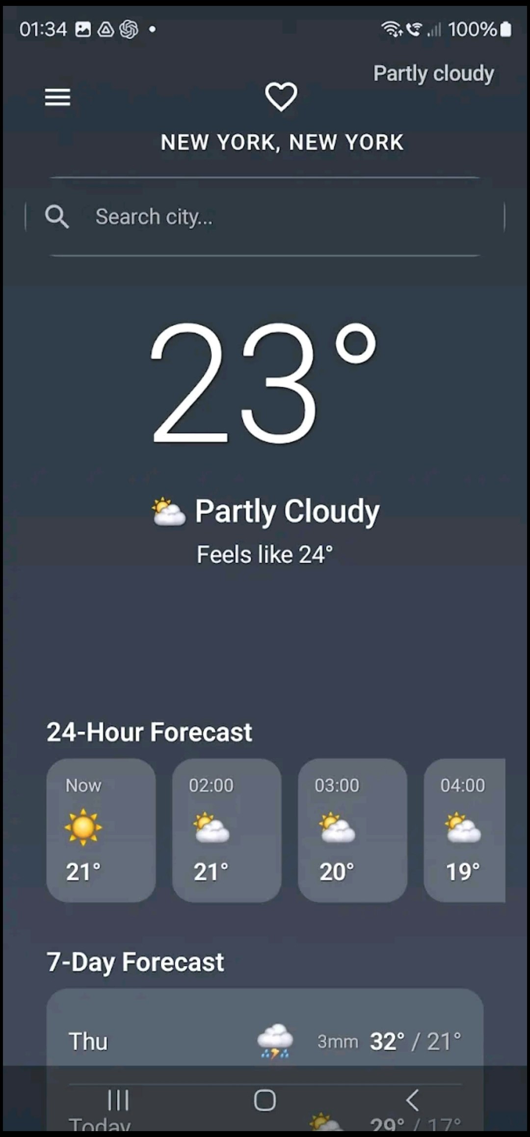 Easy Weather - Easy to use weather app: live forecasts & favourite places. media 4