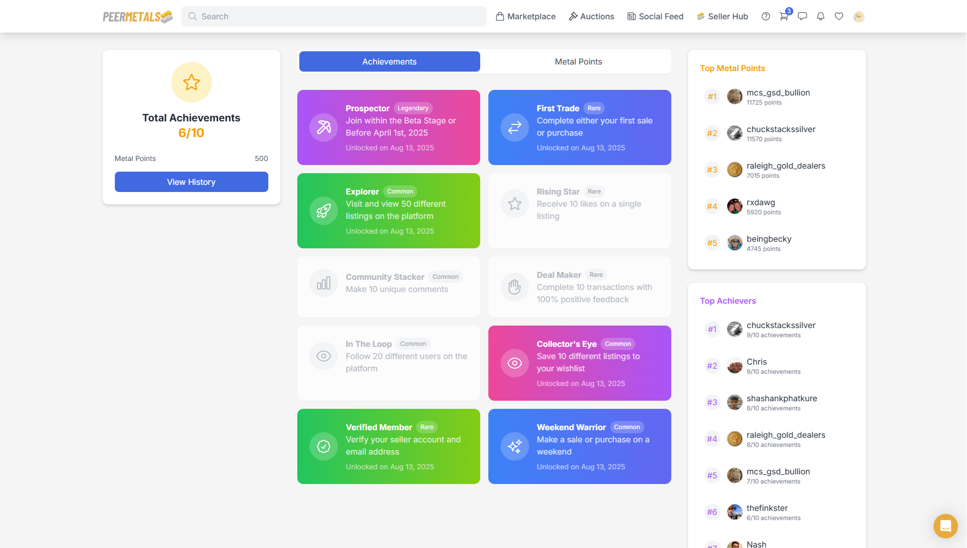 PeerMetals - Premium marketplace for precious metals media 6
