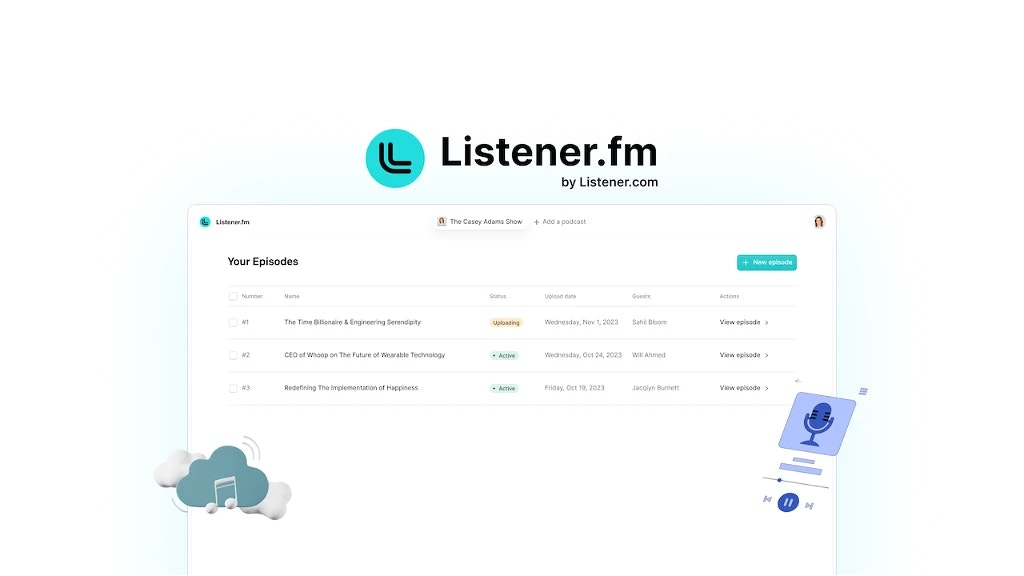 startuptile Listener.fm-Elevate your podcast post-production process with AI