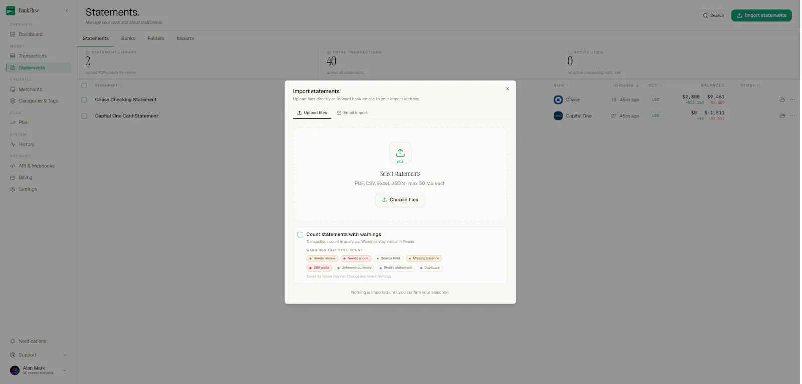 Bankflow screenshot 3