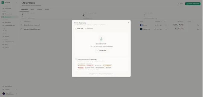 Bankflow screenshot 3