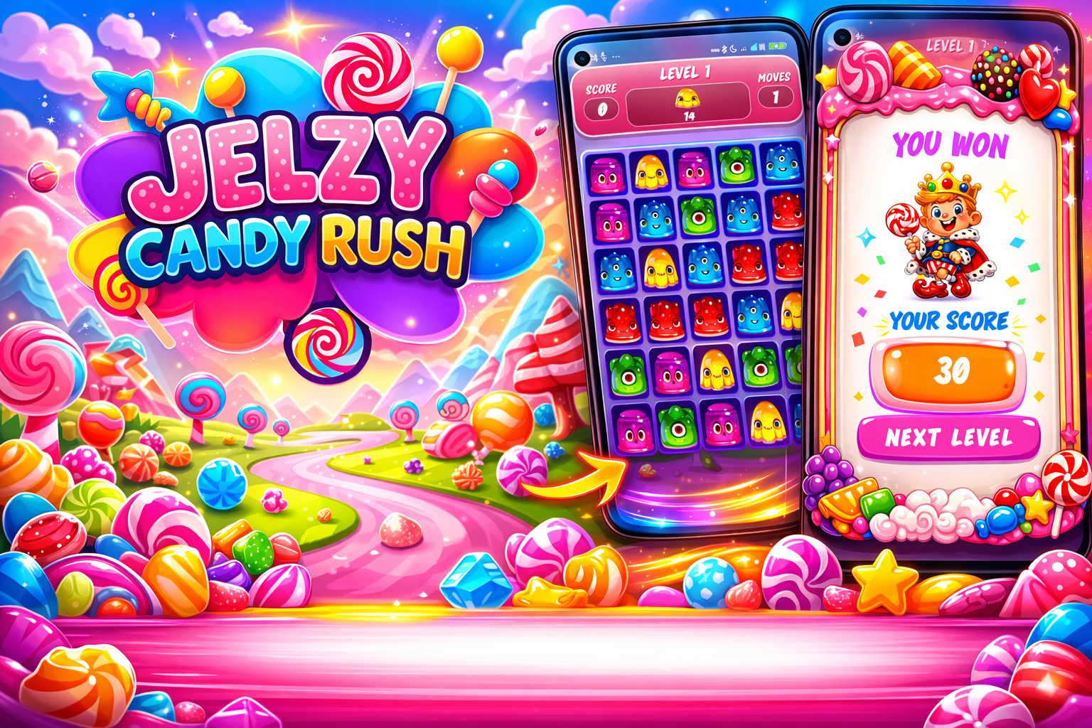 Jelzy Candy Rush  media 2
