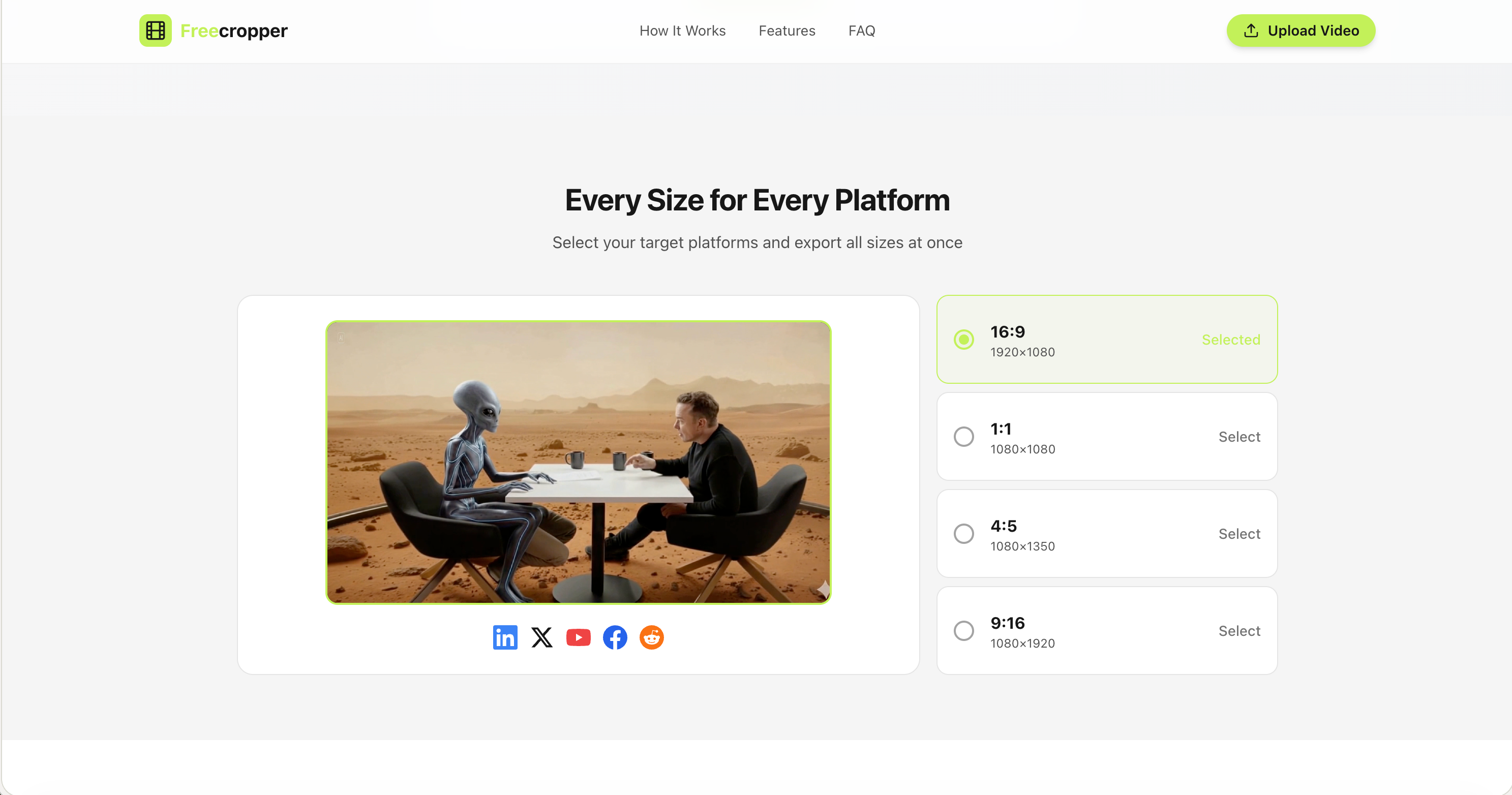 Freecropper – #1 Free video cropper gallery image