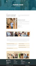 Business consulting website template gallery image