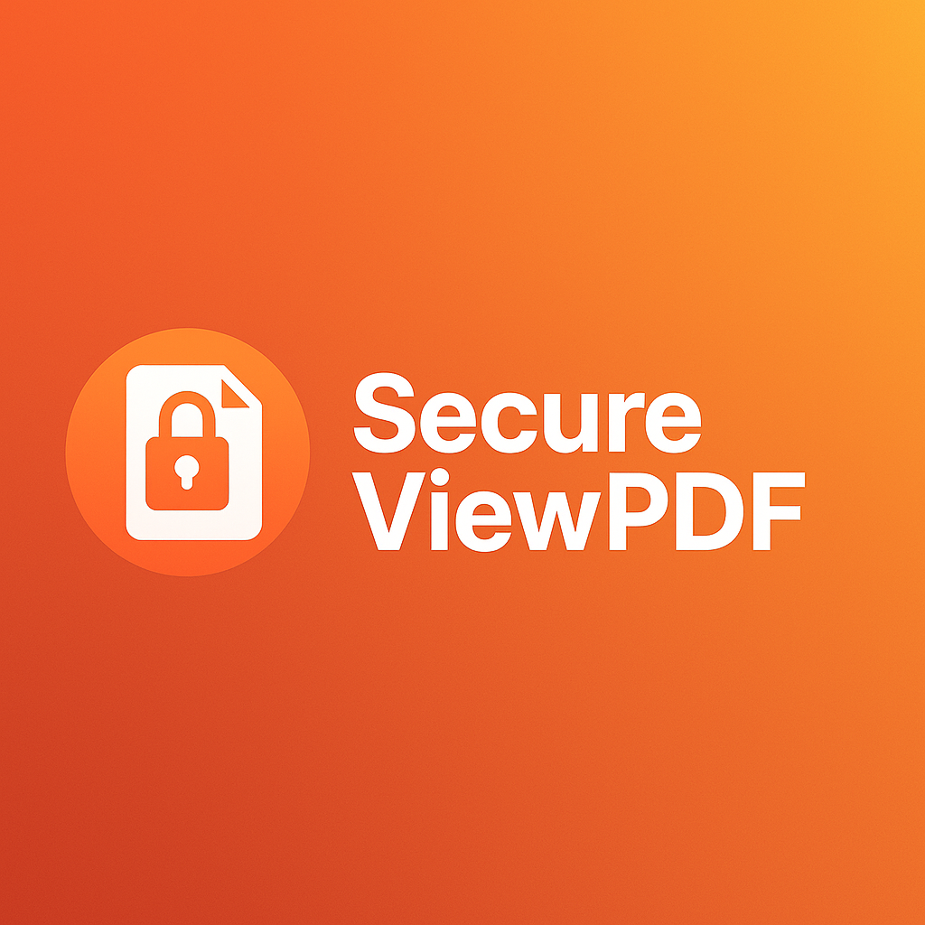 SecureViewPDF - Product Hunt launch logo and brand identity