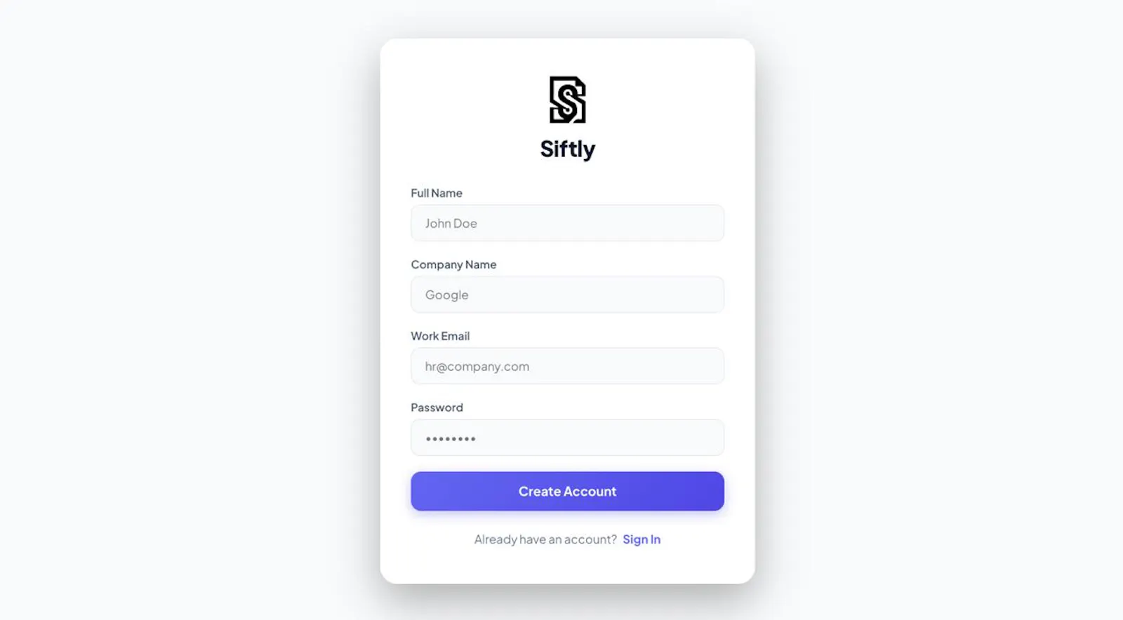 Siftly screenshot 2