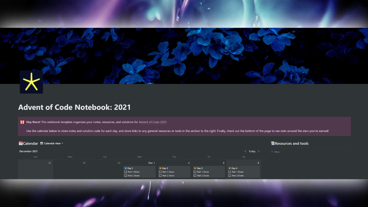 Advent of Code Notebook: 2021 gallery image