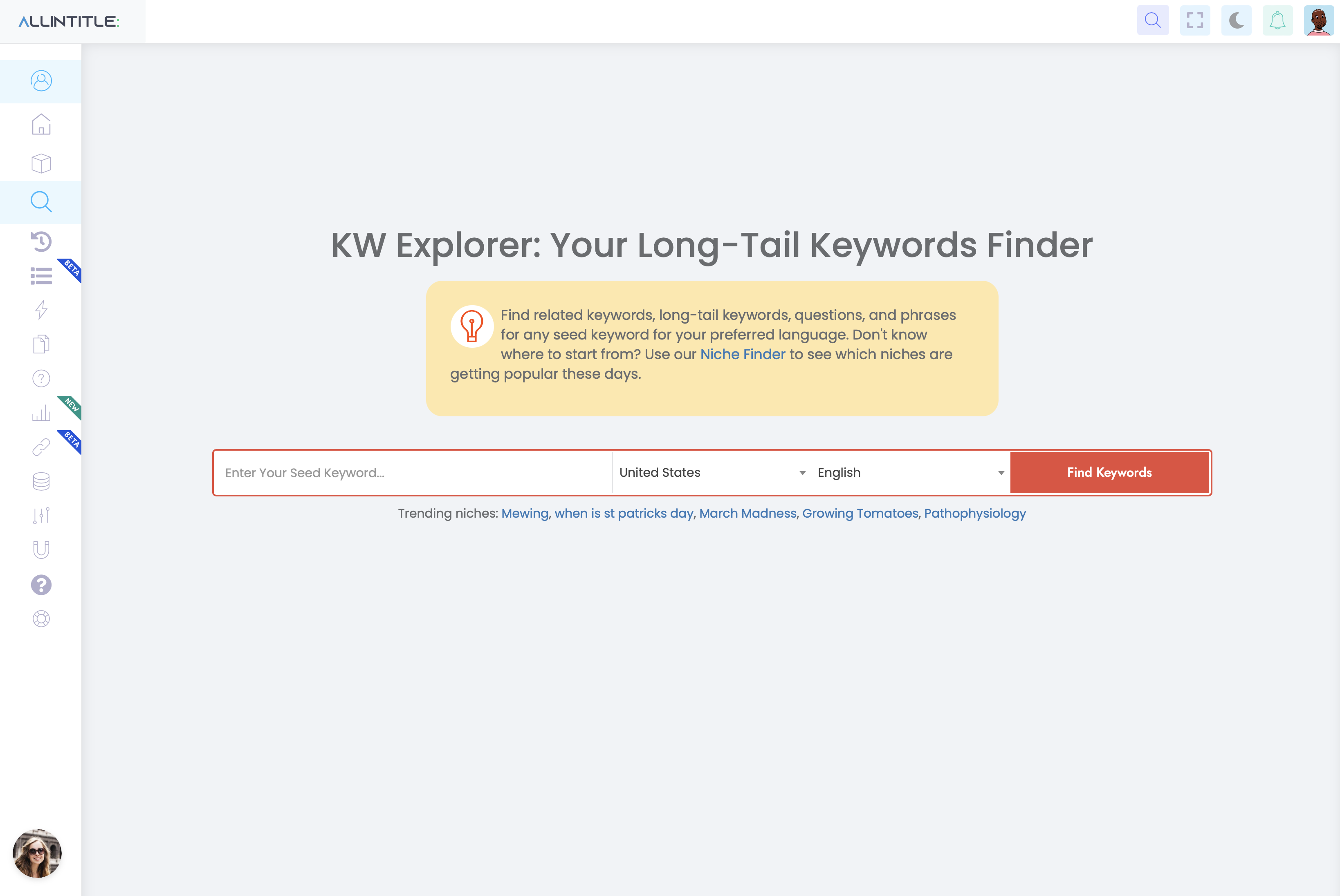 Allintitle - 100% kostenloser Echtzeit-Long-Tail-Keyword-Finder Medien 3