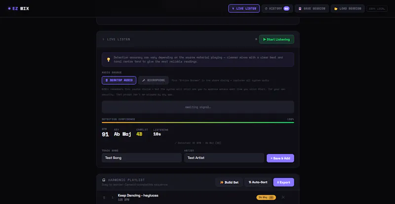EZMIX Launch screenshot 2
