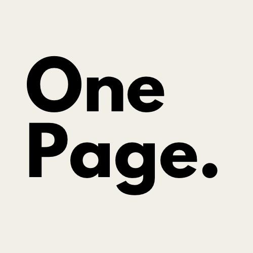 Un semplice modello di nozione di una pagina:
