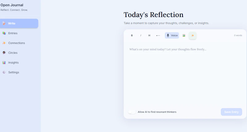 Open Journal — Reflect. Connect. Grow. screenshot 6